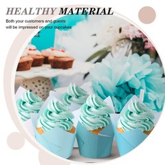 500 Pcs Standard Size Gradient Green Tulip Cupcake Liners, Party Cupcake Baki…