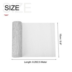 Crepe Paper Roll Crepe Paper Decoration 8.3ft L 5.9 Inch W Silver