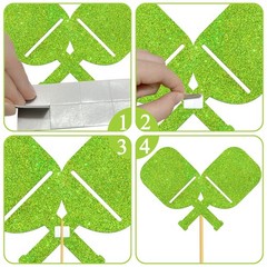 Glitter Pickleball Centerpiece Sticks 12 PCS Theme Party Table Decoration