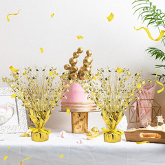6 Pcs Metallic Foil Spray Centerpiece Party Star Decoration Table Decor for Birt