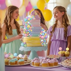 240 PCS Mini Balloons Cake Toppers – Foam Ball Decorations for Birthday & Weddin