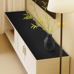 Warmstar Leather Table Cover 16 x30 Inch, 1.8MM Thick PVC Table Protector Waterp