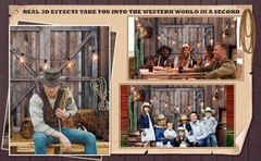7 x 5 ft Western Party Backdrop Western Cowboy Party Decoration Wild West Decor