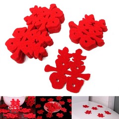 Honbay 120PCS Double Happiness Confetti – Traditional Chinese Wedding Decorat…