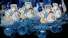 12Pcs~Baby Shower~Pacifier Necklaces,Boy, Game Prizes, Boy, Favors,niño