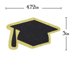 Grad Caps Glitter Confetti for Graduation Party Decorations Congrats
