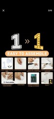 3ft Gold Light Up Marquee Number 1 Light, Foam Board Birthday Decor LETTER S