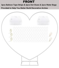 Large Size Metal Balloon Arch Kit, Wedding Heart Arch Stand, Love Balloon Col…
