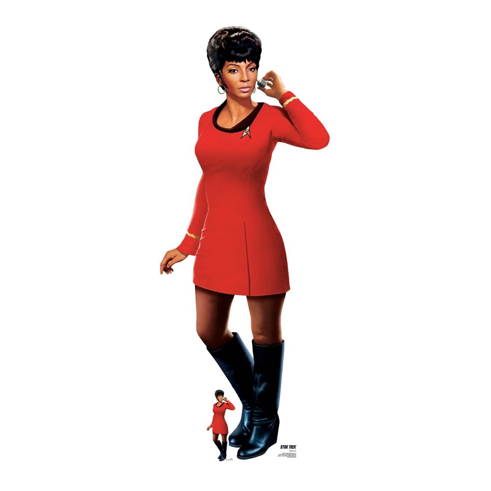 Lieutenant Uhura Star Trek Lifesize Cardboard Cutout with Mini Nichelle Nichols