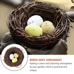 4 Pcs Cozy Woven Bird Nest Egg Design Artificial Nests Artifcial Birds