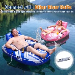 Pool Float Adult, 55″ Large Inflatable River Float, River Tubes for Floating …