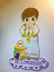 ANGELS First communion foam Wall decorations for boy Decorations De Comunión 30″