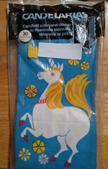 Candelarias 30 Multicolored Bags Unicorn Geometric Design Candlelit Driveway