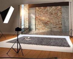 Leyiyi 8x6ft Photography Background Modern Room Interior Backdrop Vintage Bri…