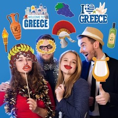 26 Pcs Ancient Greek Photo Booth Props Greek Mythology Decor Party Decoration…