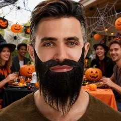 Fake Mustache for Fun – Specially designed for DIY combing and cutting, Reali…
