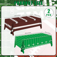 2Pcs Football Tablecloth – Perfect for Football Party Decorations, Durable and E