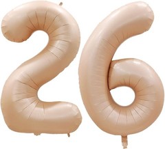 GOER Number 26 Balloons for 26th Birthday Party Decorations,42 Inch Jumbo Foil