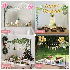 Tabletop Rod Stand Arch Over Table Decoration Metal Frame For Wedding Party DIY