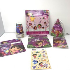 Dora The Explorer 8 Child Birthday Party Set Up 7 Items New Pacs