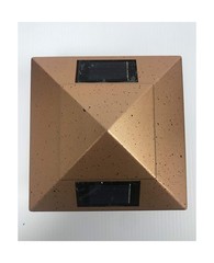 10-Pack Copper Solar 5 in. x 5 in. Vinyl/PVC/Wood Square Fence Outdoor Post C…