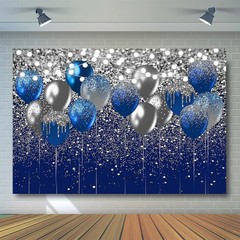 Royal Blue Glitter Backdrop for Birthday Wedding Prom Graduation Photography …
