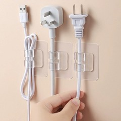 Transparent Outdoor String Light Hooks: 60-Pack Self-Adhesive Cable Clips!