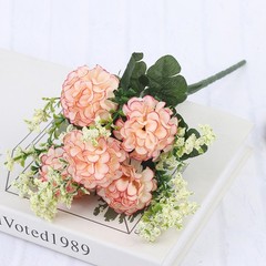 1 Bouquet 5 Heads Hydrangea Silk Flower Artificial Flower Holding Flowers Decor