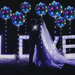 10PCS Clear BoBo Balloon 20″ Light Up Christmas Birthday Party Bubble Decoration