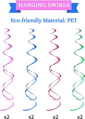 Colorful Birthday Decorations Kit – 16-Piece Set with Pre-Strung Happy Birthday