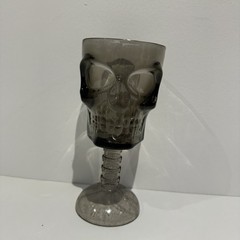 Halloween Black Skull Skeleton Plastic Cup Set 3 Wine glasses, 3 Goblets, 8 Cups