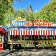 12 Pcs Carnival Decorations Tent Christmas Circus Carnival Hanging Decoration…