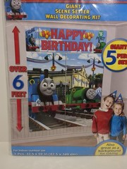 Thomas & Friends Giant Scene Wall Decorating Kit Giant 5 Piece Set + Table Topp