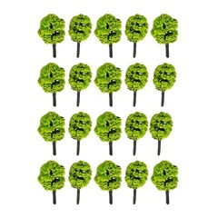 20pcs DIY Miniature Trees Model Train Railroad Wargame Scenery Landscape Scale
