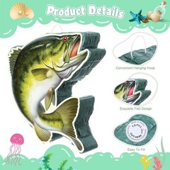 Fishing Birthday Party Decorations Fish Piñata Fish Shaped Piñata with Blindf…
