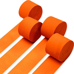 Crepe Paper Streamers 4 Rolls 328Ft, Pack of Multicolor Crepe Paper for Party, W