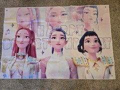 KPop Demon Hunters Birthday Party Decoration Backdrop 3×5 Ft Banner