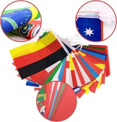 60ft Multi-Color Flags Banner for World Cup 2026 – Durable Double-Sided Decor