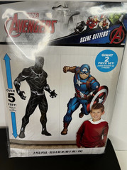 Marvel Avengers Scene Setter Backdrop Captain America & Black Panther (5 Ft) 2pc