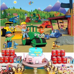 Bob the Builder Party Supplies Backdrop Banner Poster Vinyl 5x3ft Birthday Gift