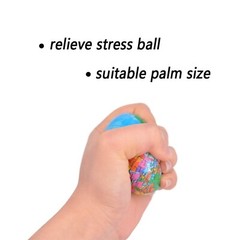 24 Pack Squeezable World Stress Balls for Kids Mini Earth Ball – Pressure Rel…