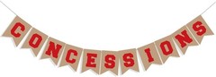 Concessions Banner, Concession Stand Banner Sign for Baseball Party Decoratio…