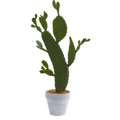 Nearly Natural 27in. Cactus Artificial Plant 6x11x27, Green