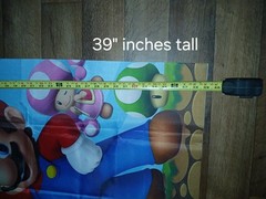 Super Mario Brothers Huge Birthday Banner! Over 4.5″ Feet Long!