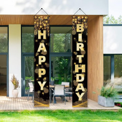 Birthday Decorations Banner, Happy Birthday Door Sign for Men Women Boys Girls I