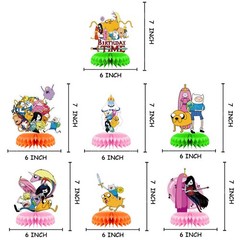 Adventure Time Honeycomb Centerpieces Table Toppers Decor for Birthday Party