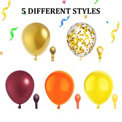50 Pcs 12 Inch Fall Balloons Fall Birthday Party Decorations Burgundy Orange Yel