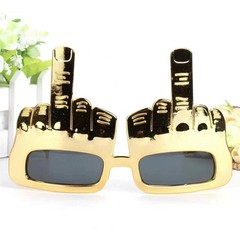 Creative Vertical Middle Finger Party Glasses Decoration Props Funny Sunglass_sh