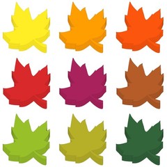 108 PCS Thanksgiving Fall Leaves Cutouts Bulletin Board Autumn Craft 3.5 In