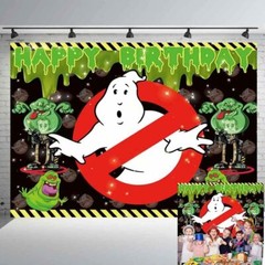 Ghostbusters Party Supplies Birthday Decor Backdrop Banner Vinyl for Kids 7x5ft